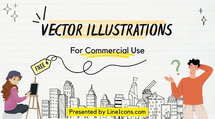 15 Best Sources of Free Vector Illustrations for Commercial Use - Lineicons