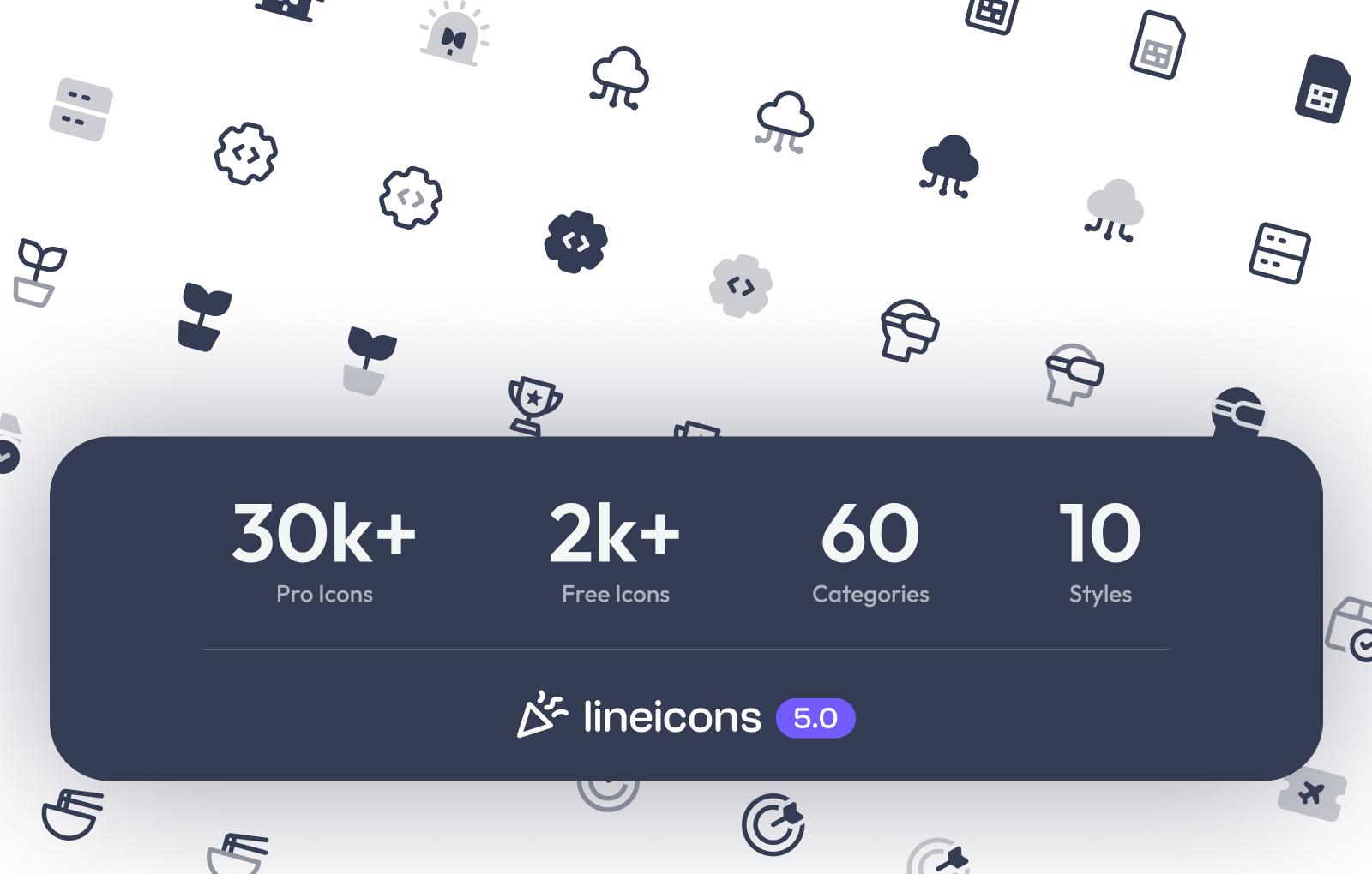 What’s New in Lineicons V5 🎉 – More Icons, Styles & Flexibility!