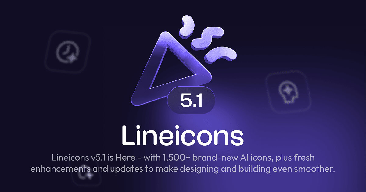Lineicons v5.1 is Released and Live!