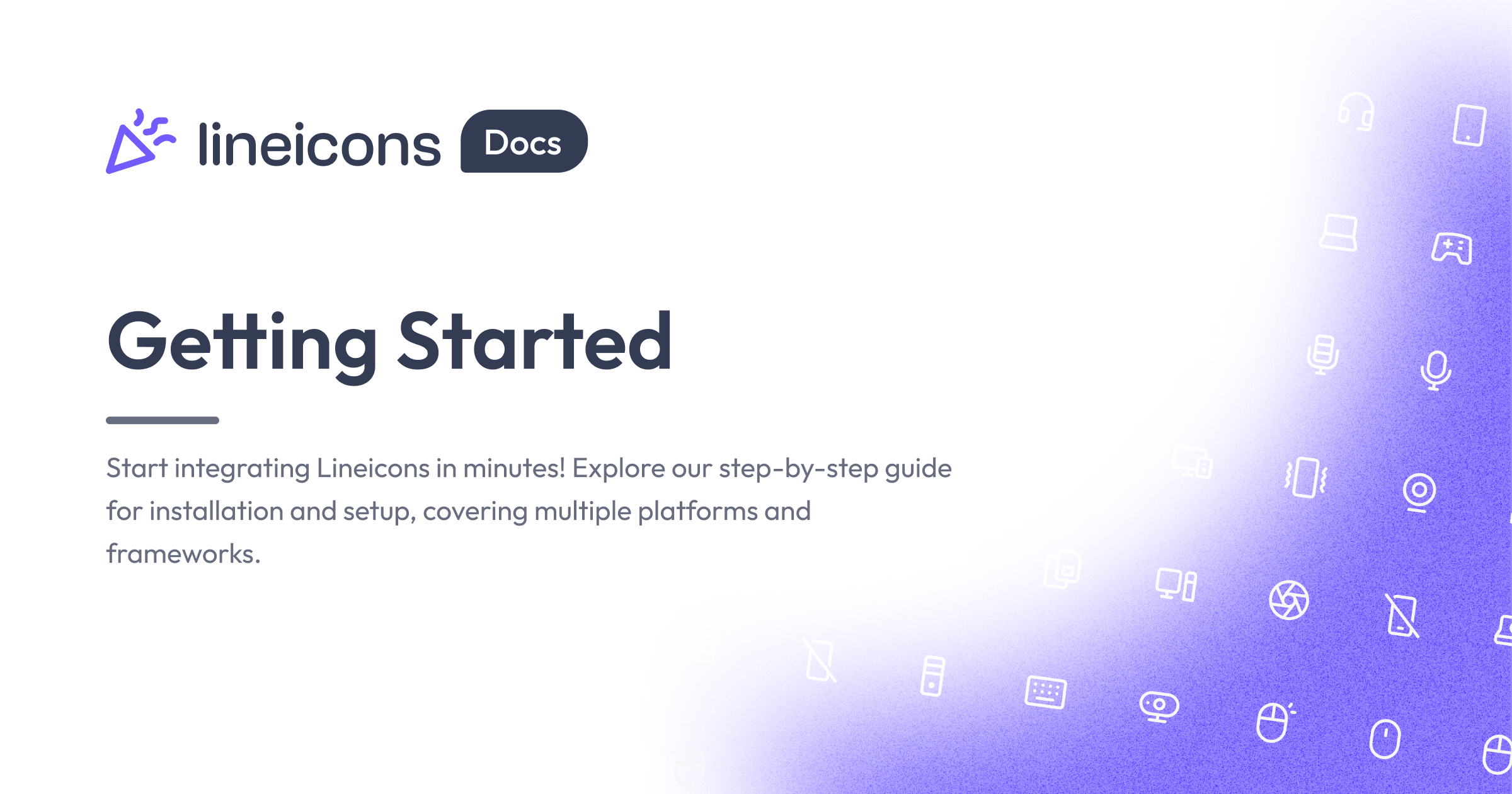 Basic Usage of Lineicons | Quick Guide to Start | Docs - Lineicons